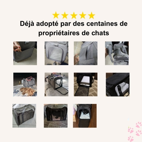 Sac de transport à dos pour chat en Nylon