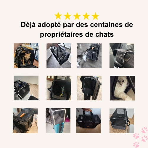 Sac de transport chat à bandoulière