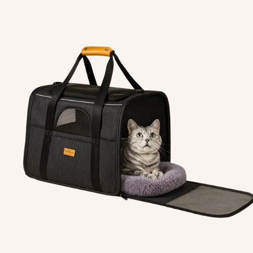 Sac de transport chat à bandoulière