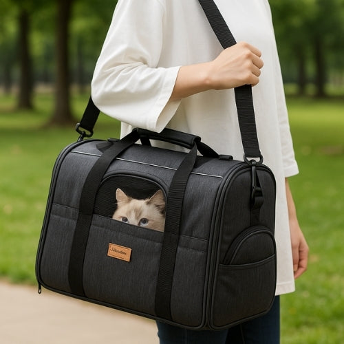 Sac de transport chat à bandoulière