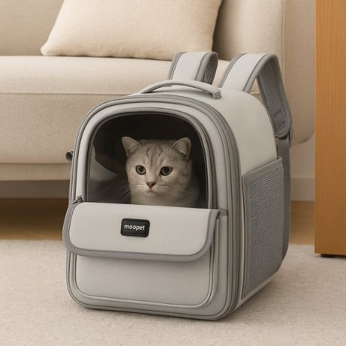 Sac de transport à dos pour chat 33×40×25 cm
