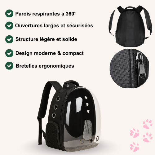 Sac de transport chat capsule